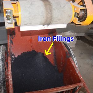 Iron Powder Magnetic Material is Sorted By the Permanent Magnetic Separation machine