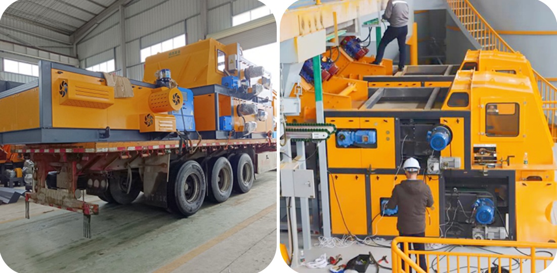 Double Layer Eddy Current Non Ferrous Separator Installation Site In Thailand