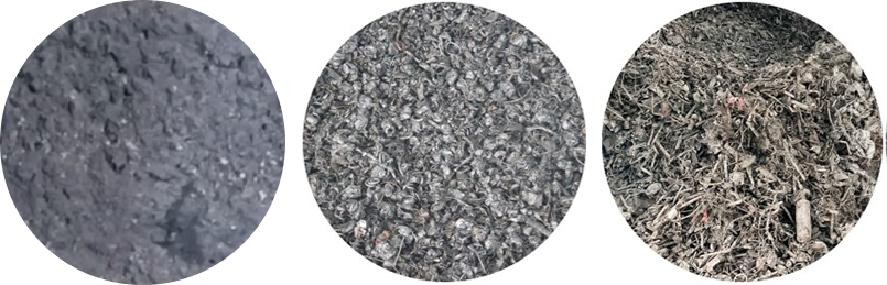 recycling of iron powder, small iron, and large iron