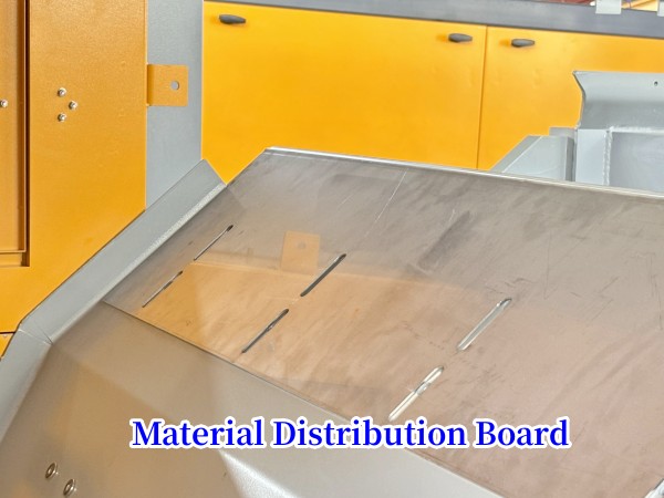 useful material distribution board of eddy current separator